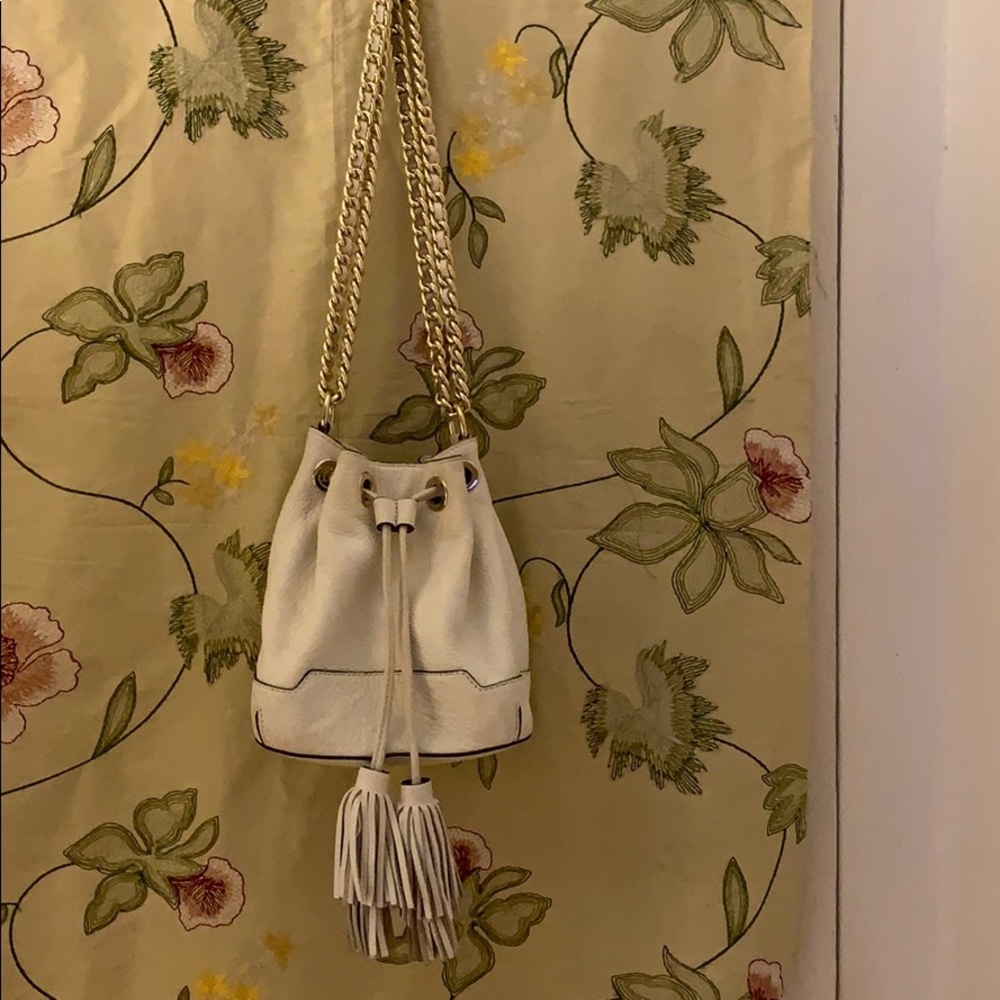 Rebecca Minkoff White Leather Crossbody Mini Bag